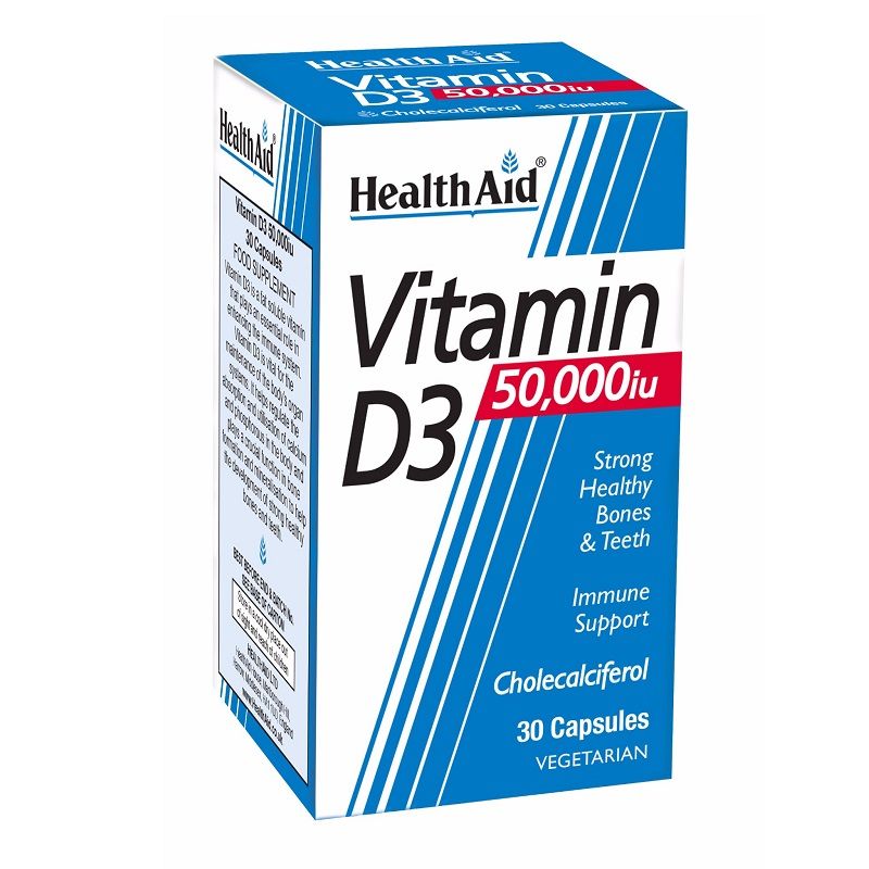 HealthAid Vitamin D3 50,000iu (x30 capsules) - &